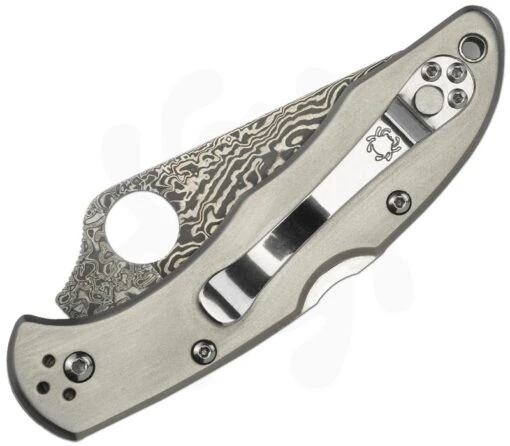 Spyderco Delica 4 Titanium Damascus – Bild 2