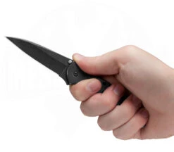 Kershaw Leek Blackwash -Messer Rabatte Geschäft 1660blkw 3 1280x1280