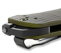 Benchmade Bailout Green Tanto Serrated -Messer Rabatte Geschäft Bailout Tanto Woodland Green Glasbrecher 1280x1280