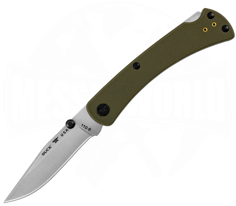 Buck Knives Folding Hunter 110 Slim Pro TRX Green