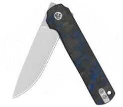 Lark Shredded Carbon/G10 Blau -Messer Rabatte Geschäft Lark Blue Carbon Half 1280x1280