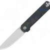 Lark Shredded Carbon/G10 Blau -Messer Rabatte Geschäft Lark Blue Carbon open 1280x1280