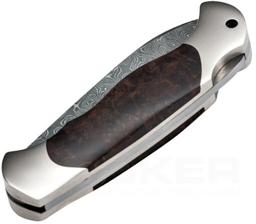 Böker Scout Spearpoint Maserbirke Damast – Bild 2