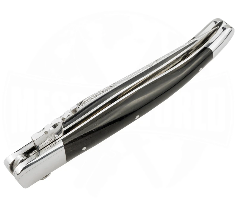 Laguiole Büffelhorn Guillochiert – Bild 4